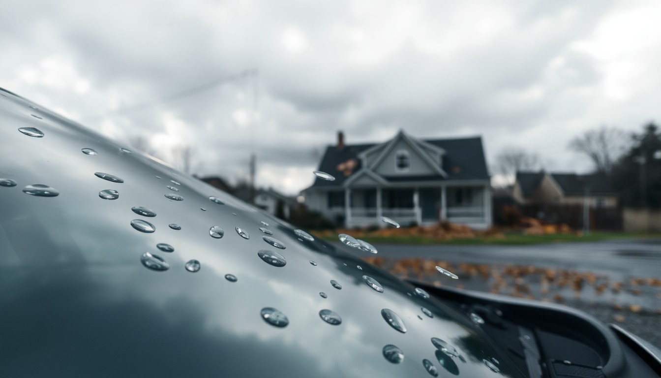 Catastrophe naturelle grêle : les différences entre assurance habitation et auto