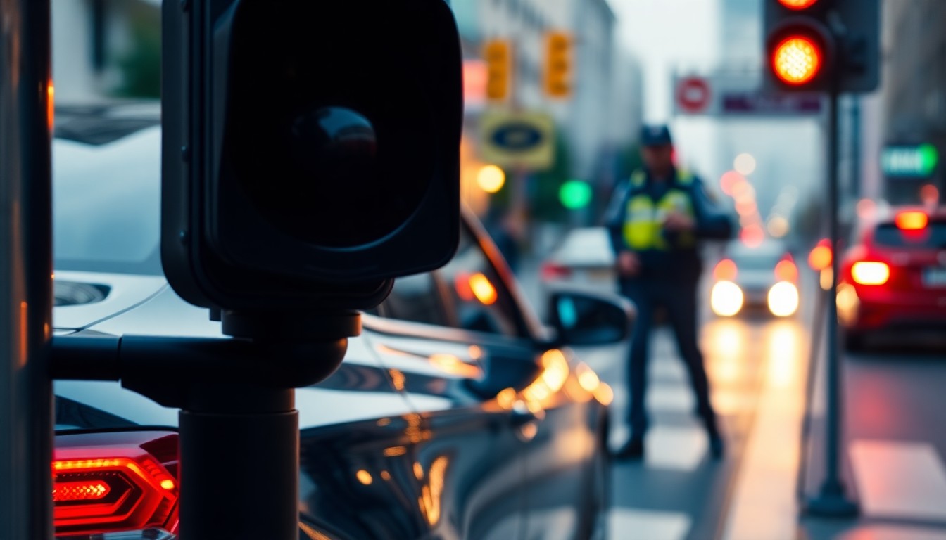 Griller un feu rouge : amende et points de permis